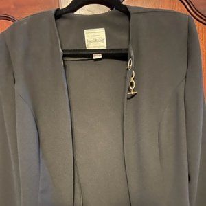 Black soft crepe jacket